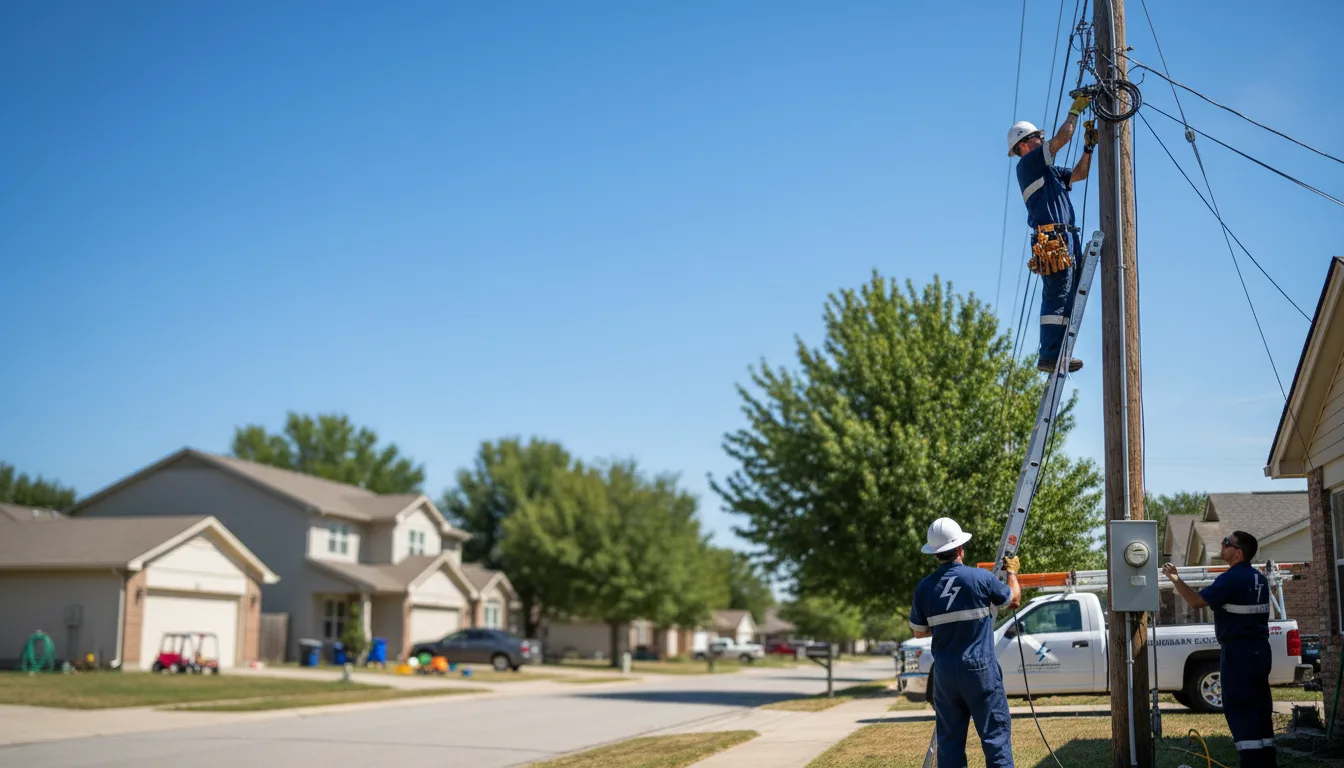 Residential electrician providing installation services in Cleveland, AR